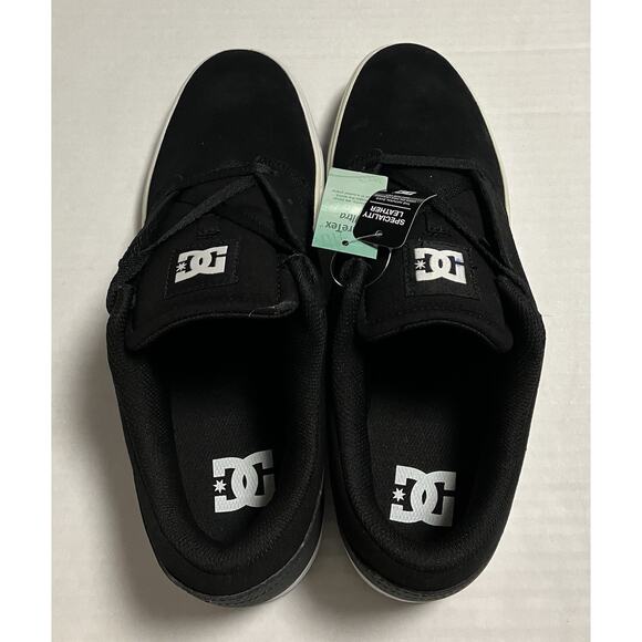 Mens DC Skateboard Shoes Crisis 2 Black White US 11.5 Discolored Rubber NWT - Picture 2 of 10
